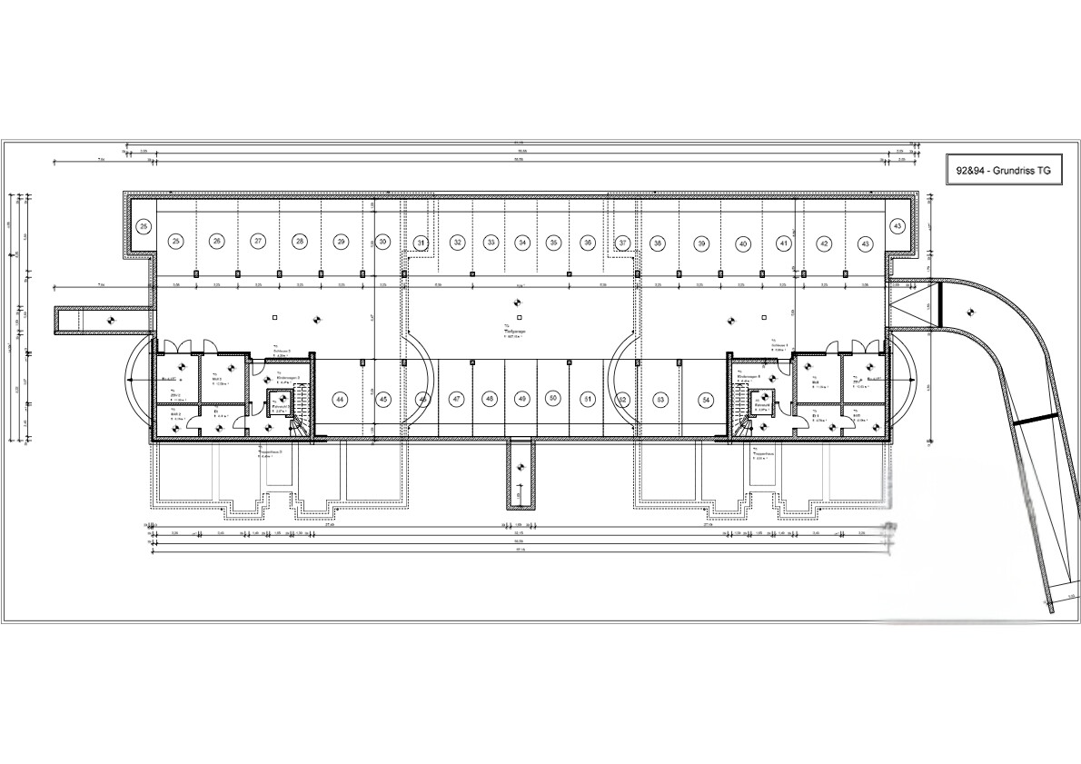 GRUNDRISS TIEFGARAGE
